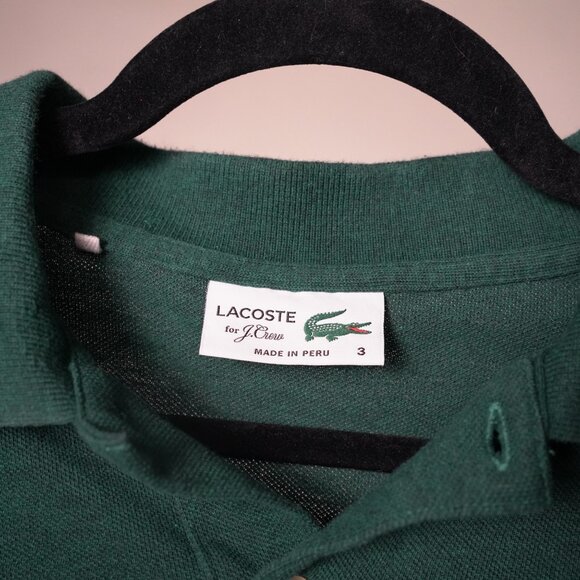 Forest Green Lacoste Polo, JCrew collab, size medium - Picture 2 of 6